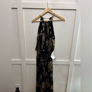 Women’s MSK black and gold fancy party dress